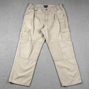 5.11 Tactical Series Cargo Utility Workwear Pants Men's 38x32 Fit (38x30) Beige
